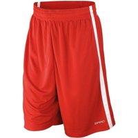 Spiro Men's Basketball Shorts in Red | Size: Medium