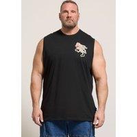 BadRhino Men's Extra Long Dragon Graphic Muscle Vest in Black | Size: 7-8XL