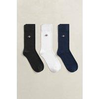 Gant Men's Shield Socks 3-Pack Black | Size: 43-45