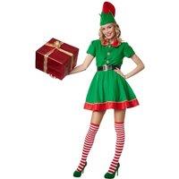 tectake Women's Hardworking Christmas Elf Costume | Size: Medium