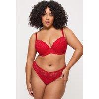 Ann Summers Women's Sexy Lace Padded Plunge Bra in Red | Size: 30F
