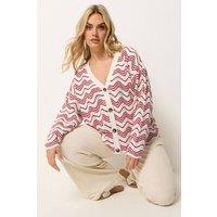Yours Women's Zig Zag Pointelle Cardigan | Size: 14-16
