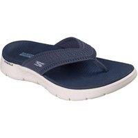 Skechers Women's GO WALK FLEX SANDAL Quick-Dry Textured Knit 3 Point Sandal Navy | Size: 4