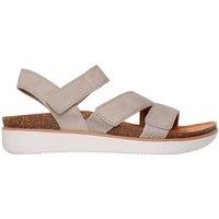 Skechers Women's LIFTED COMFORT Adjustable Open Toe Sandal Taupe | Size: 5