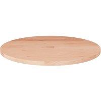 Berkfield Home Round Table Top &pound;30x1.5 cm Solid Wood Oak in Brown | Size: 30x1.5 cm