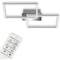 BRILONER Chrome Aluminium 30W CCT LED Wall & Ceiling Light in Silver