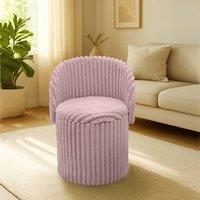 GAVENO CAVAILIA 3 In 1 Harp Ribbed Ottoman Storage Stool in Pink | Size: 1 Seater