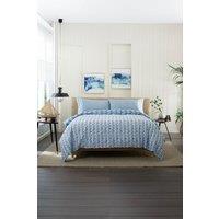 Lobster Creek Small Fish 100% Cotton Duvet Cover Set in Blue | Size: King
