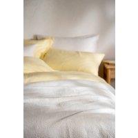 Soak&Sleep White Textured Matelasse Cotton Bedspread | Size: Double