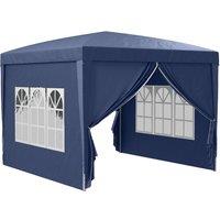 Matteo 3x3m Pop Up Outdoor Play Tent - Water & UV Resistant Garden Canopy in Blue