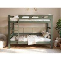Flair Elijah Detachable Wooden Bunk Bed in Green | Size: Single