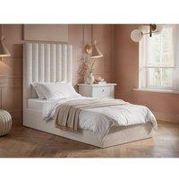 Flair Everley Single Ottoman Bed in Cream