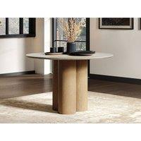 Solace+Co Deko Sintered Stone Dining Table in Light Oak