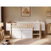 Noomi Kayla Mid Sleeper with Storage White | Size: EU Single