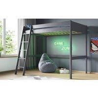 Noomi Tera Solid Wood Small Double High Sleeper Bed in Grey