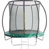 Artemis Home Leapfrog 8FT or 244cm Round Outdoor Trampoline with Green Padding