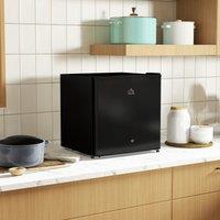 HOMCOM 46L Counter Top Fridge Mini Fridge with Chiller Box in Black