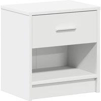 Berkfield Home Bedside Cabinet with Drawer White 39x28x41 cm | Size: 39 x 28 x 41 cm
