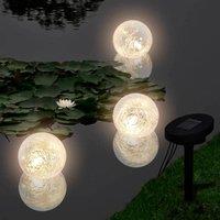 Berkfield Home Solar Bowl 3 LED Floating Ball Light for Pond Swimming Pool