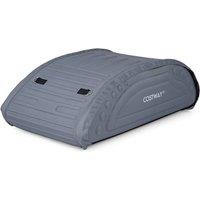 Costway 400L Waterproof Car Roof Bag Foldable Rooftop Cargo Carrier w/ Straps in Grey