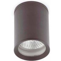 Netlighting Tasa 1 Light Outdoor Surface Mounted Ceiling Light Dark Grey IP44