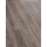 Vinyl Flooring UK Zodia Wood Effect 12mm Laminate Flooring - 5 Planks - Covers 1.332sqm in Dark Grey
