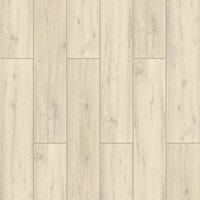 Vinyl Flooring UK Step 12mm Click Laminate Flooring Wood Effect-8 Planks-Covers 1.875sqm in Cream