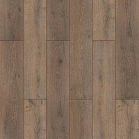 Vinyl Flooring UK Step 12mm Click Laminate Flooring Wood Effect-8 Planks-Covers 1.875sqm in Dark Brown