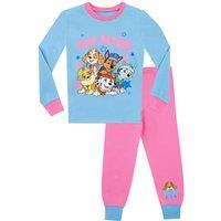 Paw Patrol Girl's Cosy Snuggle Fit Pyjamas in Blue | Size: 3-4 Years