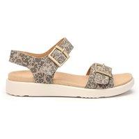 Hotter Women's Wide Fit 'Corfu' Sandals in Khaki | Size: 9