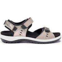 Hotter Women's Wide 'Walk II' Sandals in Mid Grey | Size: 3