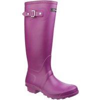 Cotswold Women's 'Sandringham' PVC Wellington Boots in Dark Pink | Size: 8