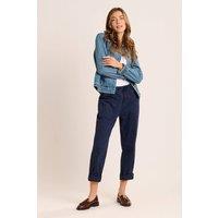 Brakeburn Women's BLAKE TURN UP TROUSERS in Navy | Size: 14