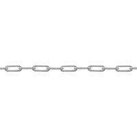 Jewelco London Women's Sterling Silver Elongated Oval Paperclip 2.3mm Chain Necklace | Size: 20 inches