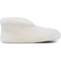 Celtic & Co Women's Teddy Soft Sole Bootee Slippers in Off-White | Size: 6