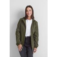 TOG24 Women's 'Craven' Waterproof Packaway Jacket in Khaki | Size: 20