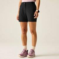 Dare 2b Women's Torrek Lite Ultra-Stretch Walking Shorts in Jet Black | Size: 14