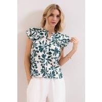 Phase Eight Women's Rena Cotton Blouse in White | Size: 10