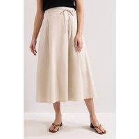 Phase Eight Women's Erin Cotton Skirt in Light Beige | Size: 10