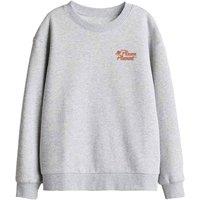 Disney Toy Story Pizza Planet Kids Sweatshirt, Athletic Heather in Light Grey | Size: 7-8 Years