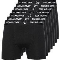 Duck&Cover Men's Anvilli Boxers 7 Pack in Black | Size: XL