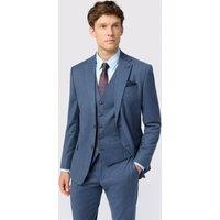 Antique Rogue Men's Harley Airforce Flannel Slim Fit Jacket in Blue | Size: 36R