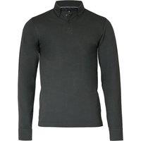 Nimbus Men's Carlington Deluxe Long Sleeve Polo Shirt in Charcoal | Size: XL
