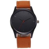 Lovii Men's Minimalist Quartz Watch in Brown