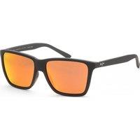 Maui Jim Men's MJ0864S-003 Cruzem Square/Rectangle Sunglasses in Black