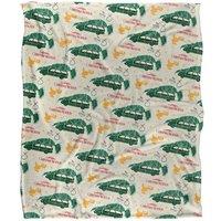Warner Brothers Christmas Vacation 152x127 cm Tree & Moose Pattern Soft Throw Blanket