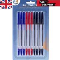 DECORE4U LTD 10Pk Ballpoint Pens Smooth Writing Long Lasting Ink for Office School | Size: 10 Pack
