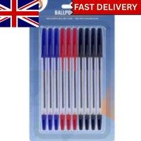 SHEDS AND FENCE LTD 10Pk Ballpoint Pens Smooth Writing Long Lasting Ink for Office School | Size: 10 Pack