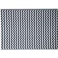 Samuel Alexander 1.5m x 2.1m Atlantis Large Outdoor Alfresco Patio Rug Mat in Onyx in Black | Size: 200 cm x 150 cm
