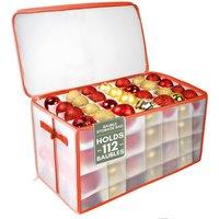 Pelle & Sol 112 Ornaments Christmas Bauble's Storage Box with Dividers